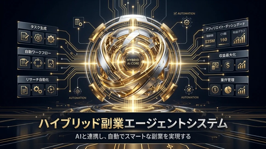 【辛口検証】ハイブリッド副業エージェントシステムが向いている人・向いていない人｜上田仁の最新AIツールを正直にレビュー